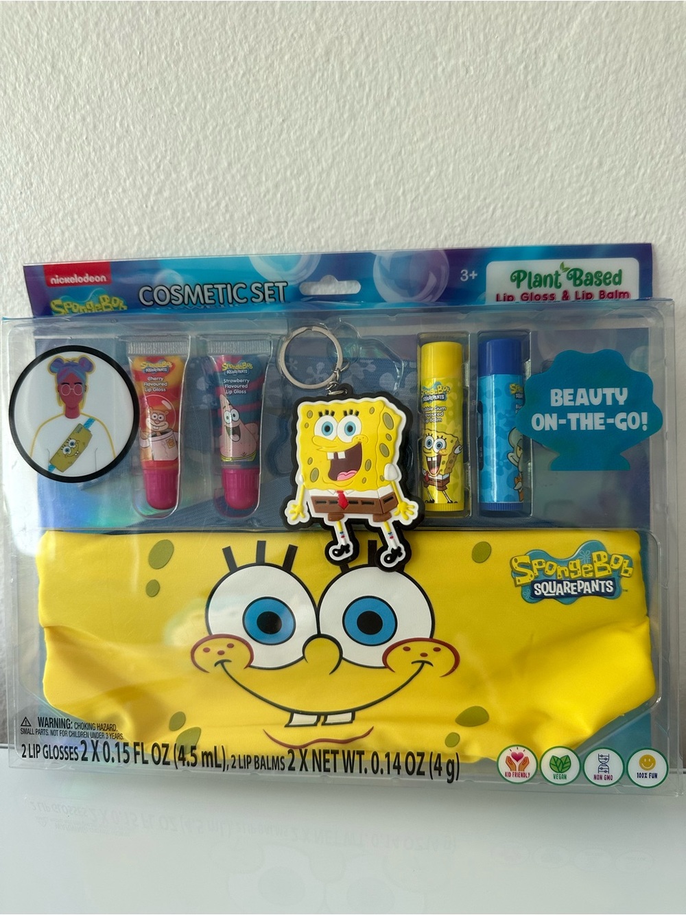 SpongeBob SquarePants Kids' Yellow Cosmetic Set